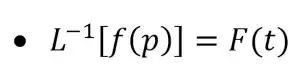 Inverse Laplace Transform Equation