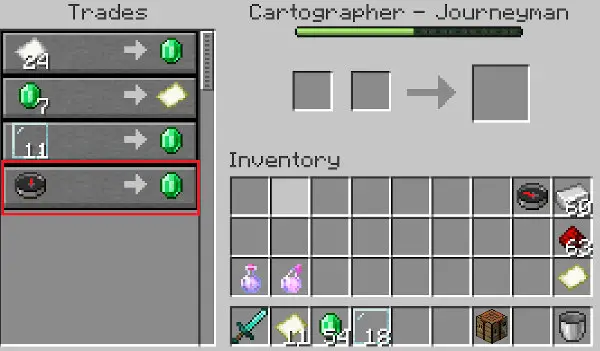 Minecraft Compass Trading