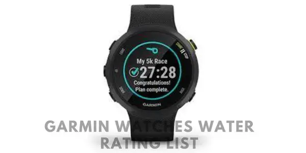 What is the Water Rating for All Garmin Models? 